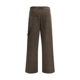 Ella Brown Cotton Casual Pants